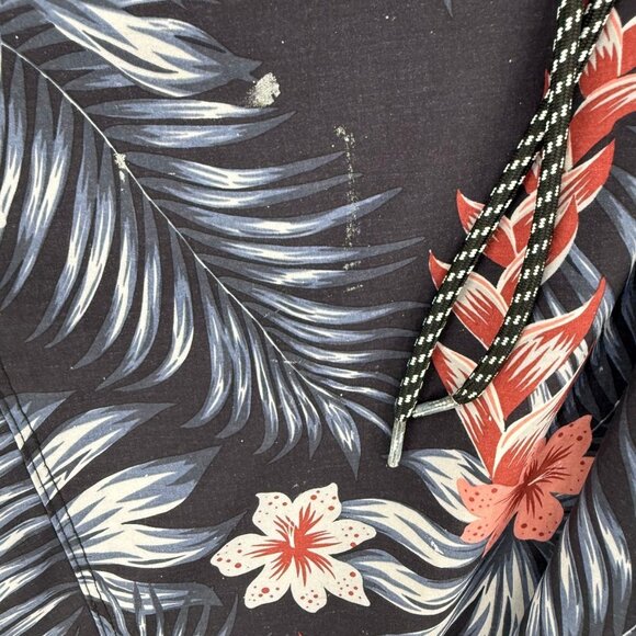 Hurley Board Shorts Mens 36 10" Swim Trunks Blue Floral Pocket - Picture 5 of 8